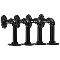 KING DO WAY 4 Piezas Soporte de Metal- Soporte de la Pared del Hierro del Estilo de la Vendimia para cartón-Plataforma…